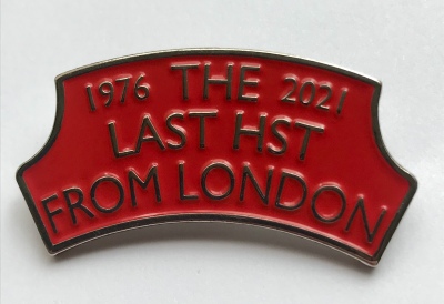 The Last HST From London Headboard Badge